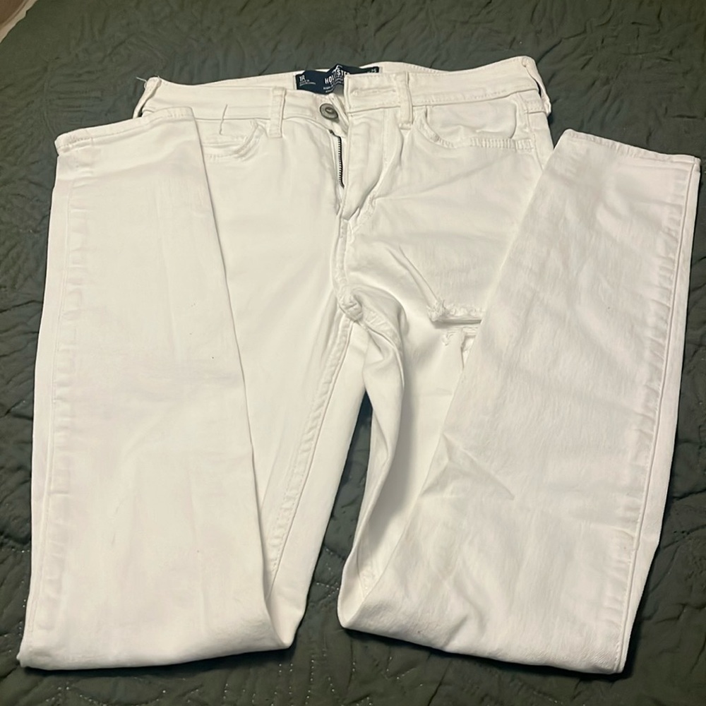 Pre owned Hollister white denim jeans size 1